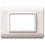 Placca Tecnopolimero S44 3 Moduli bianco 44PY03B | Ave Domus S44