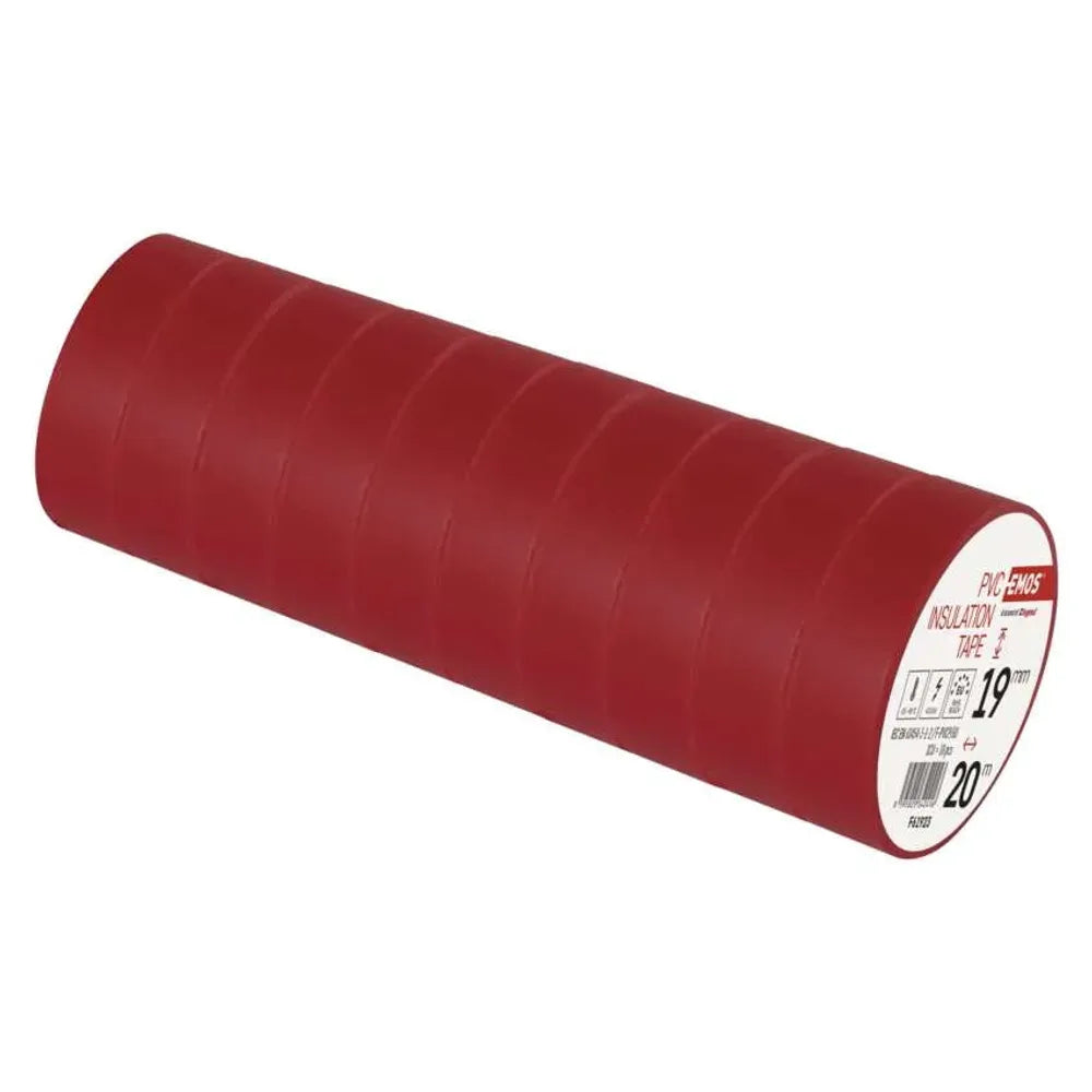 Nastro isolante Rosso 19mm x 20 Metri - F61923 - Emos