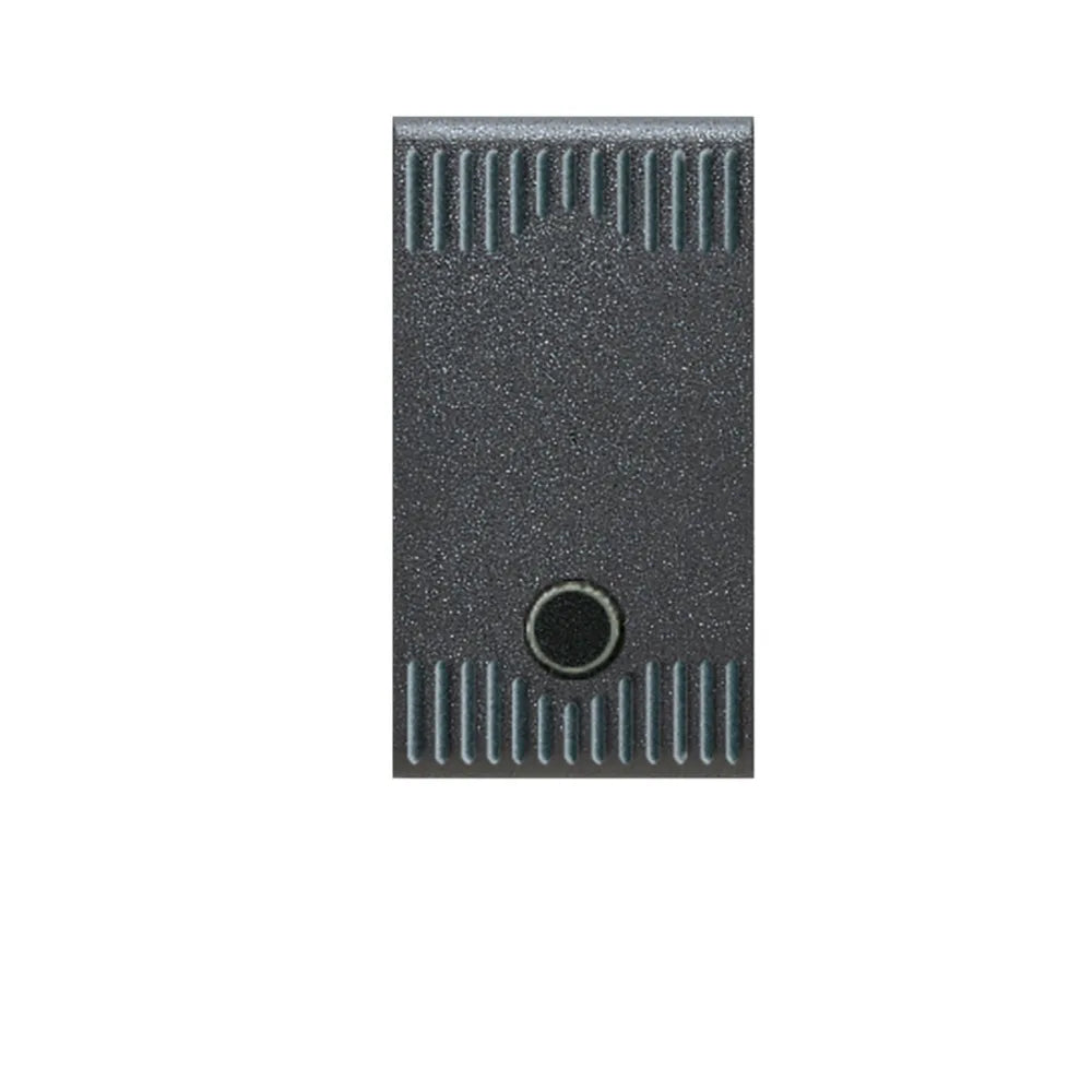 PULSANTE NA CON GEMMA ILLUM.NOIR 45305G S45