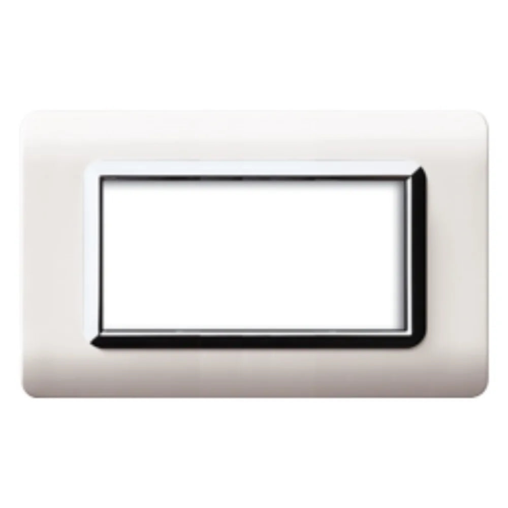 Placca Tecnopolimero Bianco cornicetta 4M 44PY04BLC | Ave